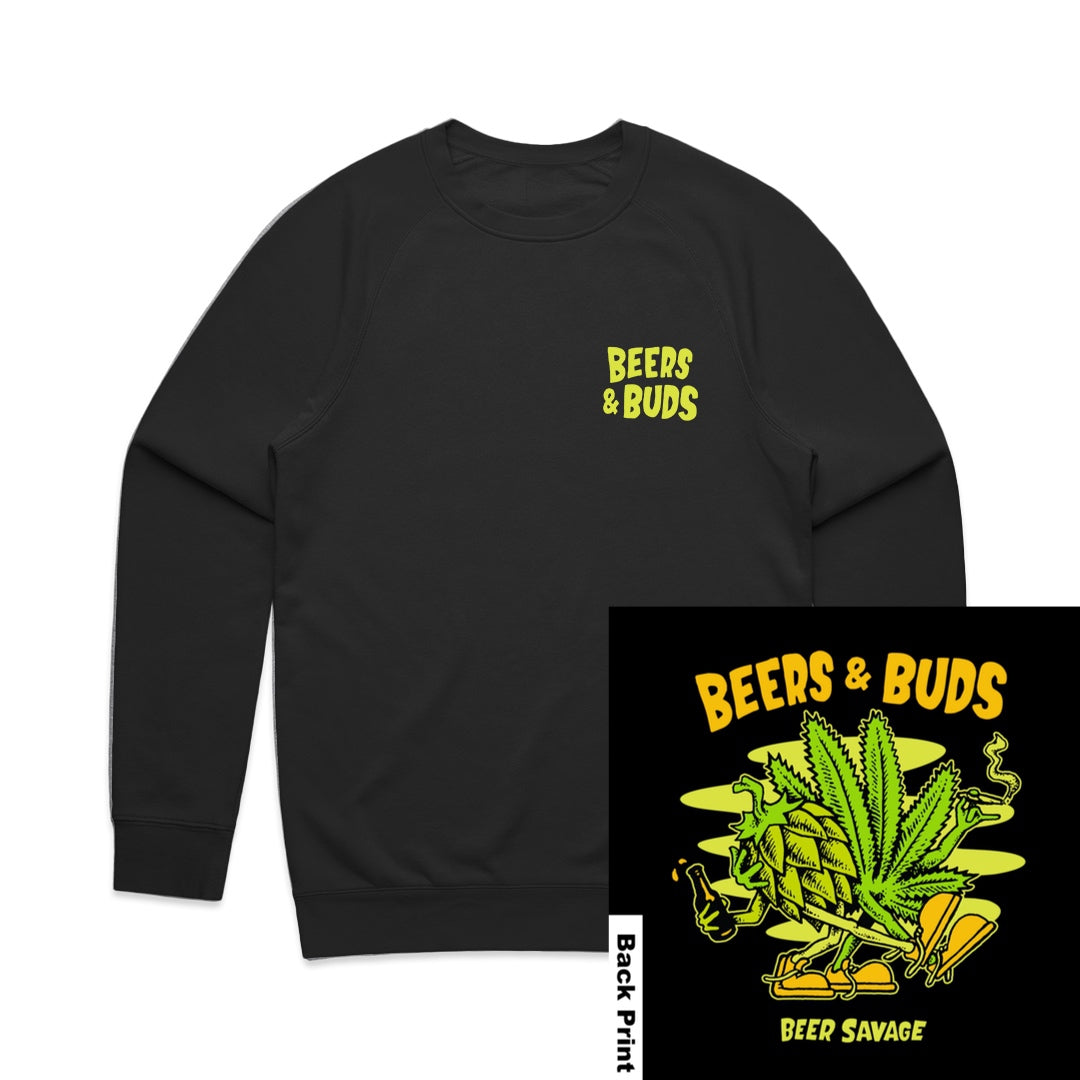 Beers And Buds Crewneck Sweater