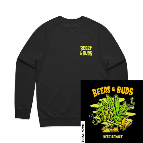 Unisex | Beers And Buds | Crewneck Sweater
